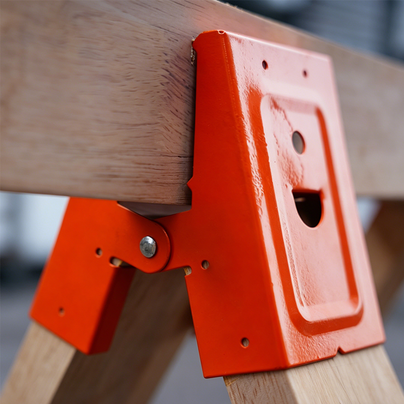 Industrial Steel Workbench Bracket – Anti-Slip Teeth, Reinforced Ribs & Tool-Free Fit