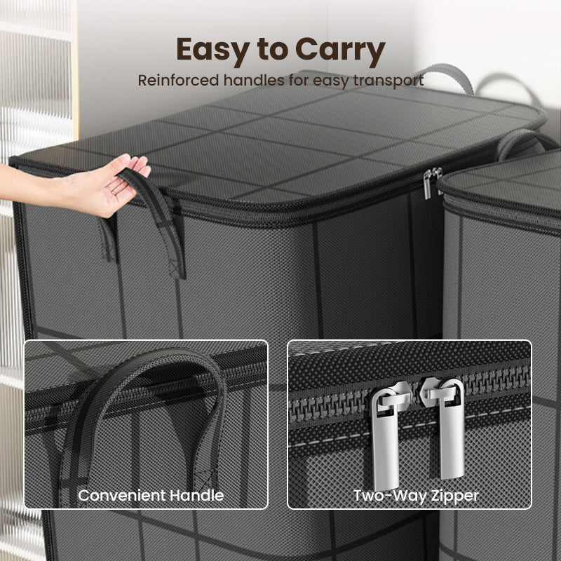 Zippered Storage Bag – Non-Woven Fabric, Dustproof, 4 Sizes, Reinforced Handles