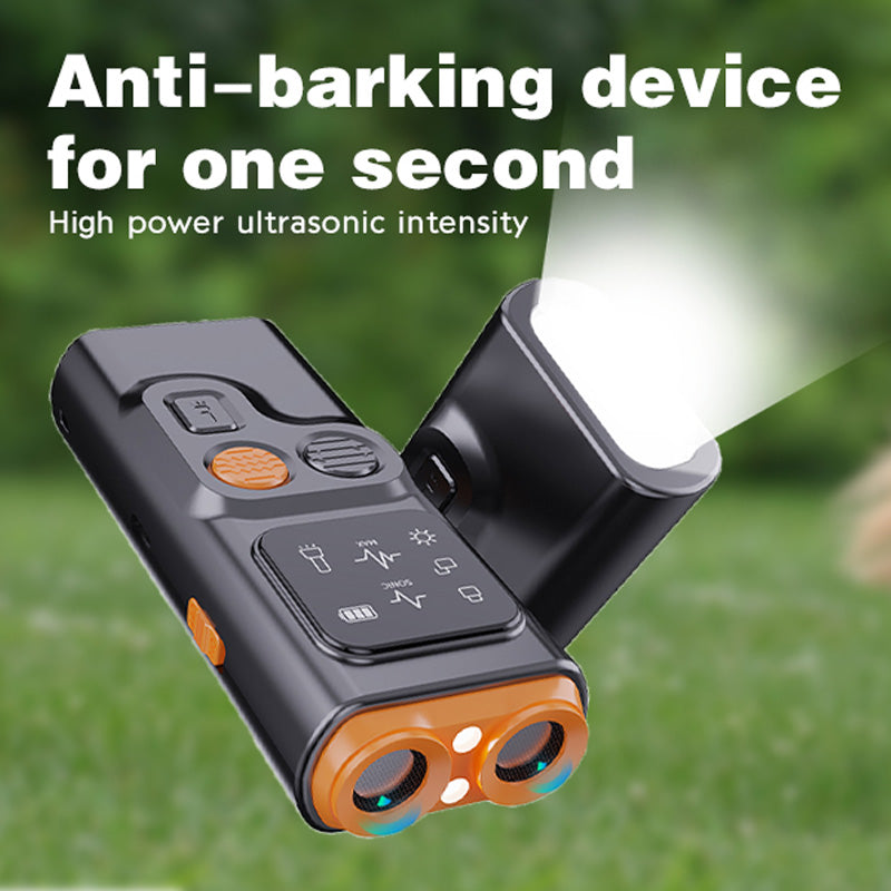 Ultrasonic Anti-Bark Device – LED Flash, 6m Range & Rechargeable 800mAh