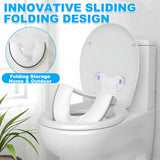 Kids Toilet Training Seat – Foldable, Non-Slip TPR Base & 8cm Splash Guard