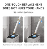 Disposable Toilet Brush – Wall-Mounted, Antibacterial Heads & 3 Scents