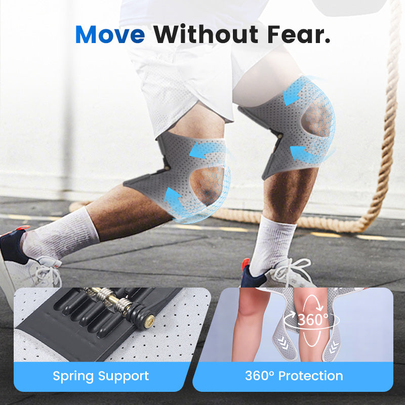 Adjustable Knee Compression Brace – Breathable, Non-Slip, Unisex (1 Pair)