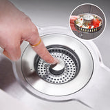 Upgrade 3-in-1 Kitchen Sink Drain Strainer | Kalsten