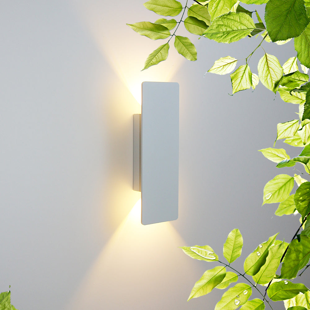 Dual Up-Down LED Wall Light – 6W Aluminium, Warm/Cool White & 4 Colors