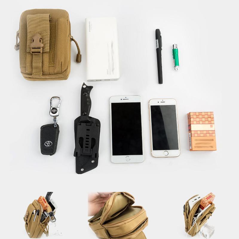 Tactical Waist Bag – Water-Resistant Nylon, MOLLE System & Belt Loop