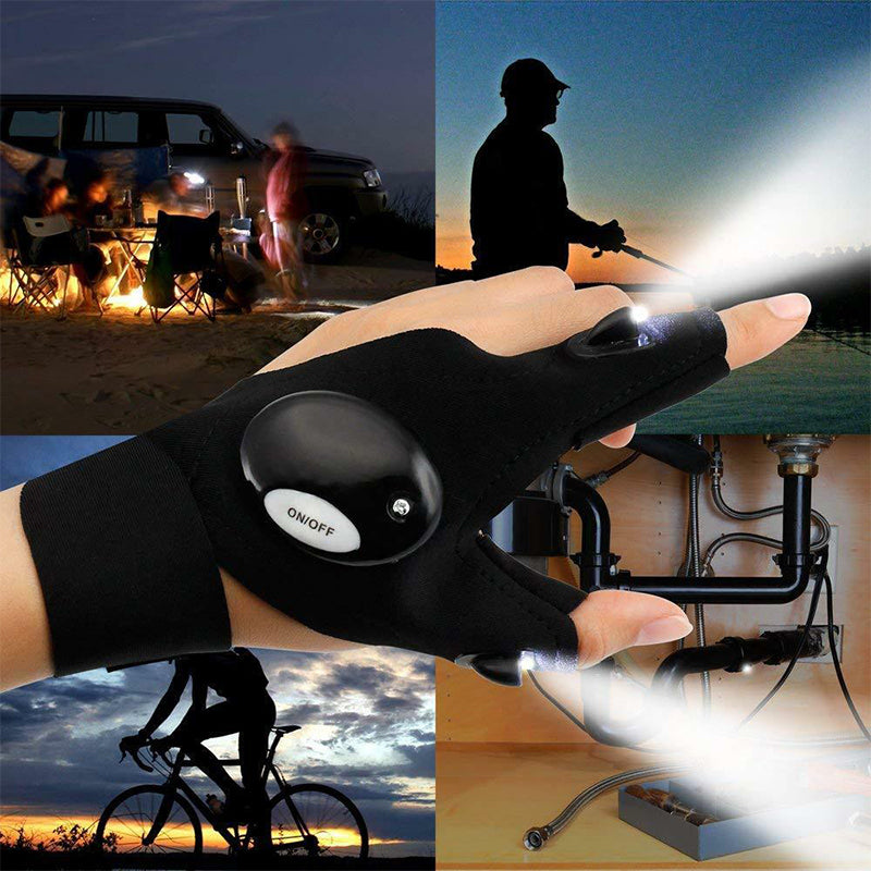 LED-Handschuhe mit integrierten Lichtern