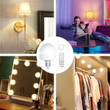 Optimized Product Title: **Wiederaufladbare RGB-LED-Lampe E27 mit Fernbedienung – Kabelloses Design für flexible Beleuchtung**