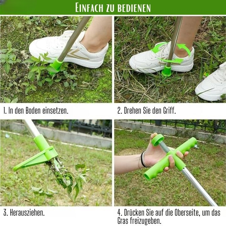 Ergonomischer Unkrautstecher mit Fußpedal – Rückenfreundliches Gartenwerkzeug für müheloses Unkrautentfernen
