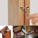 Concealed Brass Hinges – Invisible 180° Design, Set of 4 & Rust-Resistant