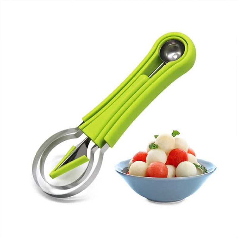 Melonenballer Set mit V-Messer Edelstahl