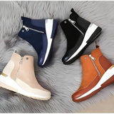 Orthopedic Leather Women's Ankle Boots – Emma