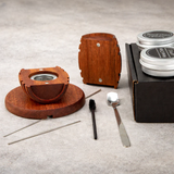 Cocktail Smoker Kit – Whiskey Barrel Design, Solid Wood & Stainless Steel Bowl
