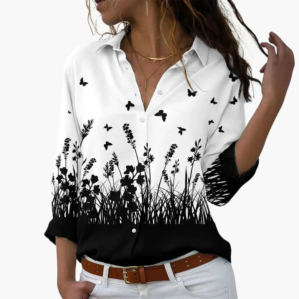 Women's Top – Floral Print, Summer & Casual