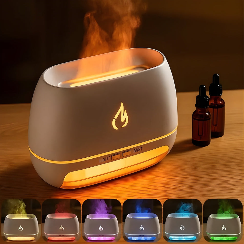 Ultrasonic Salt Stone Humidifier – LED Light, Whisper-Quiet & 18×12.5×8cm Compact