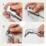 105° Right Angle Drill Adapter – 45-Steel, 6.35mm Hex Shank & Magnetic Bit Holder