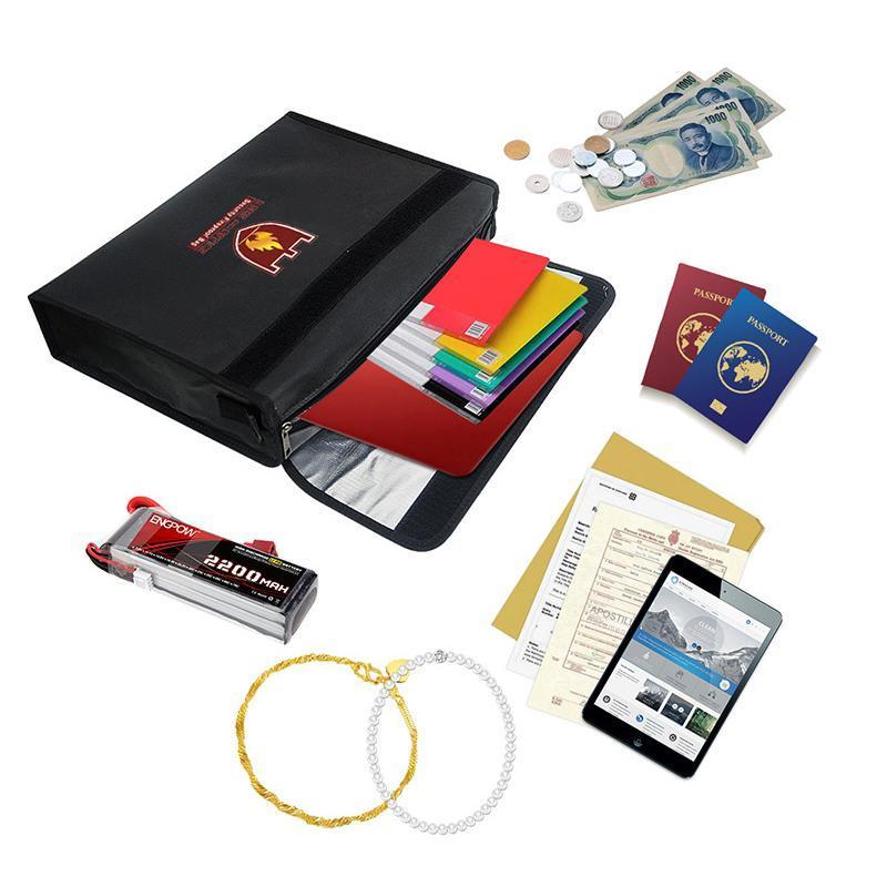 Fireproof Document Bag – Heat-Resistant to 1093°C, Waterproof, 38×28cm