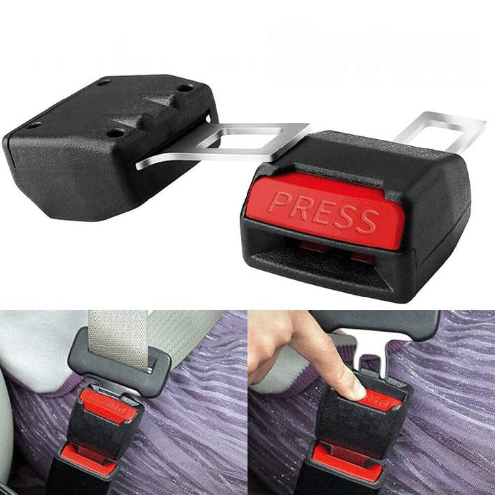 Seat Belt Extender Strap – Stainless Steel, Adds 25.4cm, Universal Car Fit