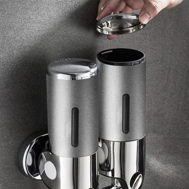 Wall-Mounted Soap Dispenser – 500ml Capacity, Pump Mechanism & Stainless Steel
