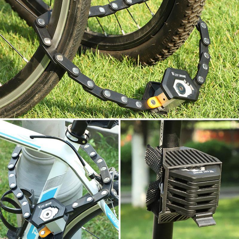 Faltschloss Fahrrad 85 cm mit Halterung