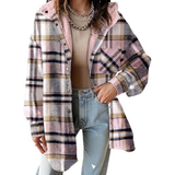 Optimized Product Title: "Tallulah™ - Entspannt geschnittene Karomuster Kapuzenjacke für Damen | Bequeme und stylische Freizeitjacke" 

This title includes relevant keywords for better visibility in Google Shopping while clearly describing the product.