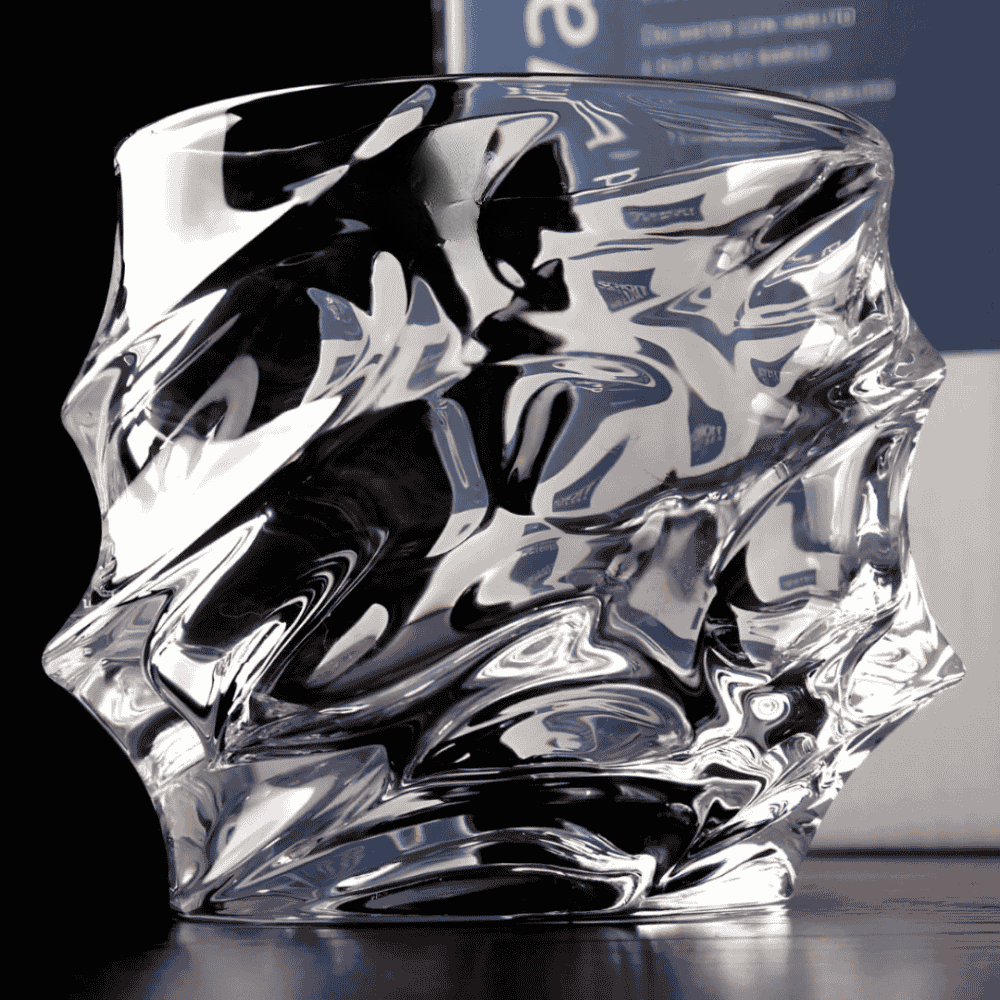 Crystal Whiskey Glasses – Faceted Design, Heavy Base & Sets of 2, 4, 6 or 8