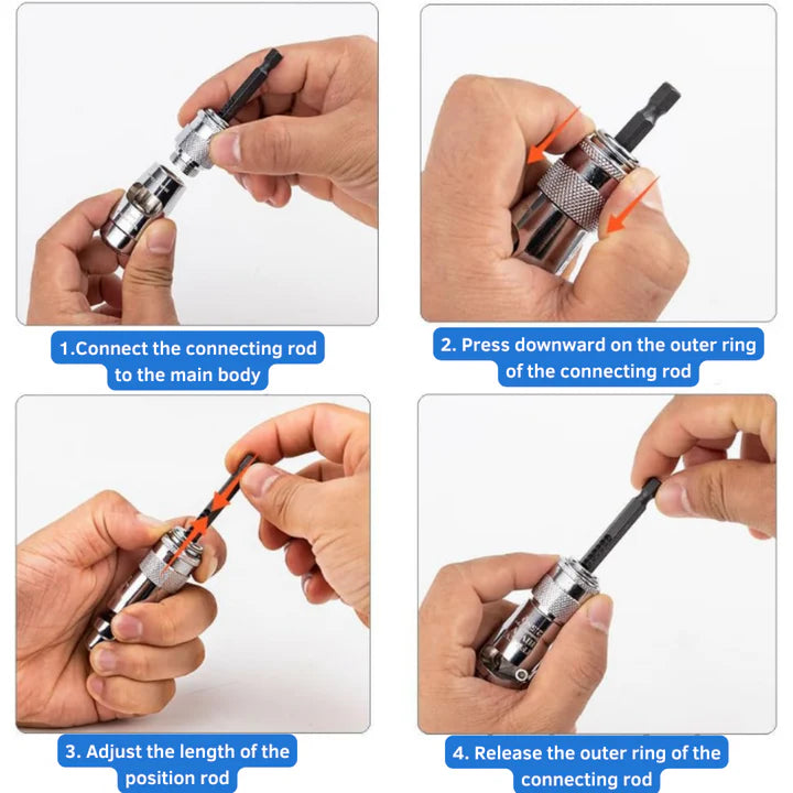 Cable Stripper & Twist-Lock Connector Set – 5-Piece Drill-Powered Aluminum Alloy Kit