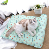 Ice Silk Pet Cooling Mat – Self-Cooling, Machine-Washable & Foldable