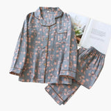 Women's Fleece Pajama Set – Bear Print, Elastic Waistband & Long Sleeve