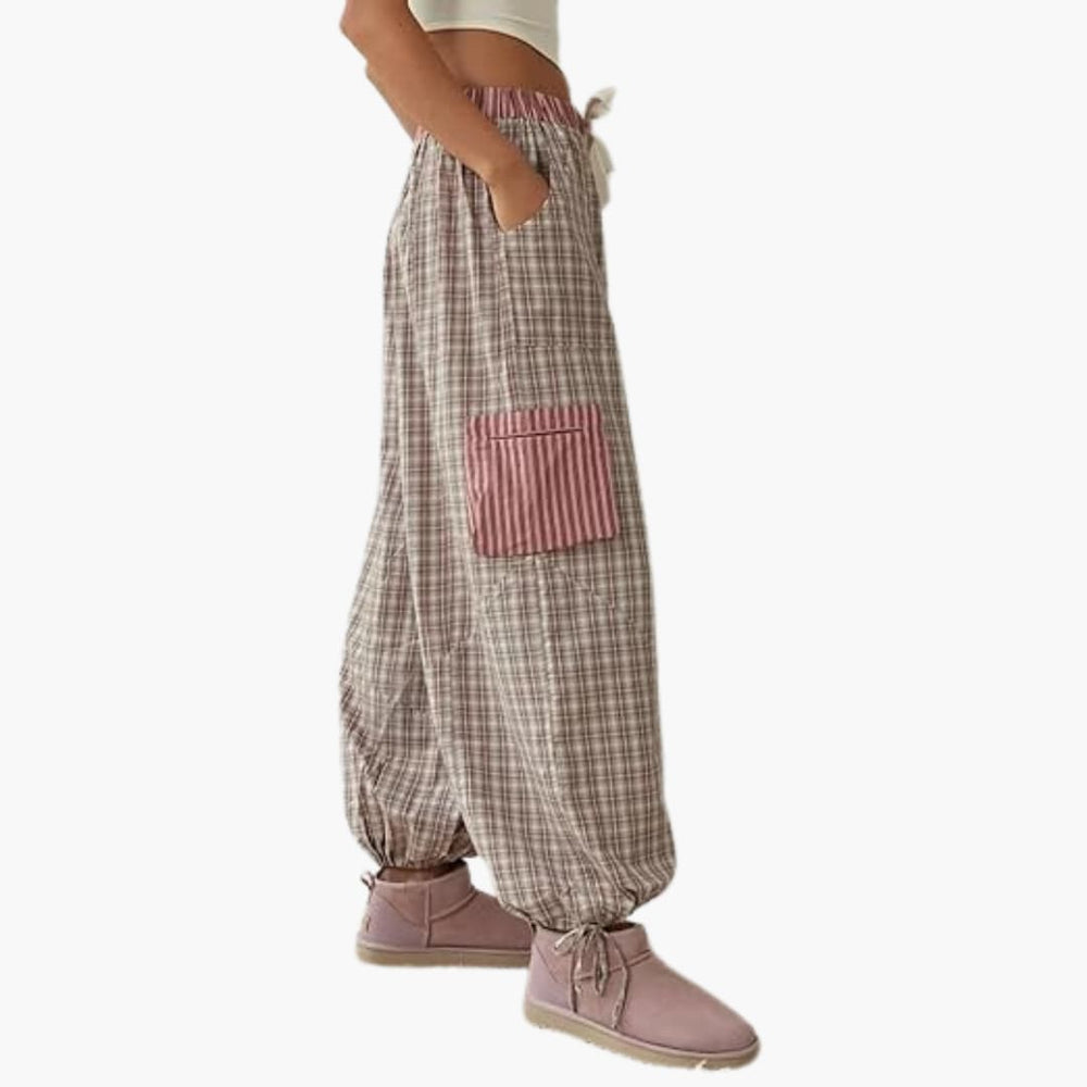Women's Pajama Set – Button Top & Elastic Pants