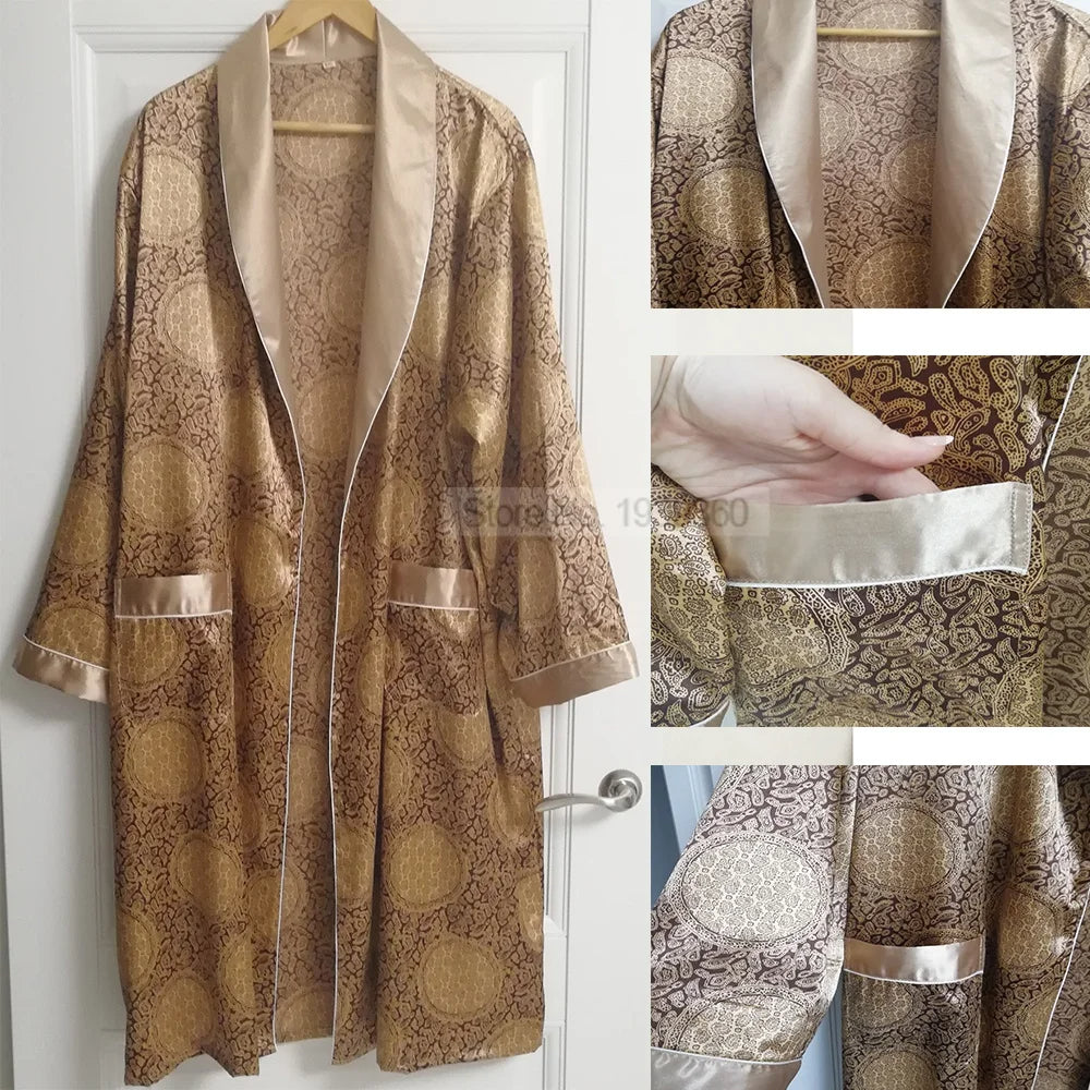 Satin Deluxe Robe – Trendy Satin Bathrobe