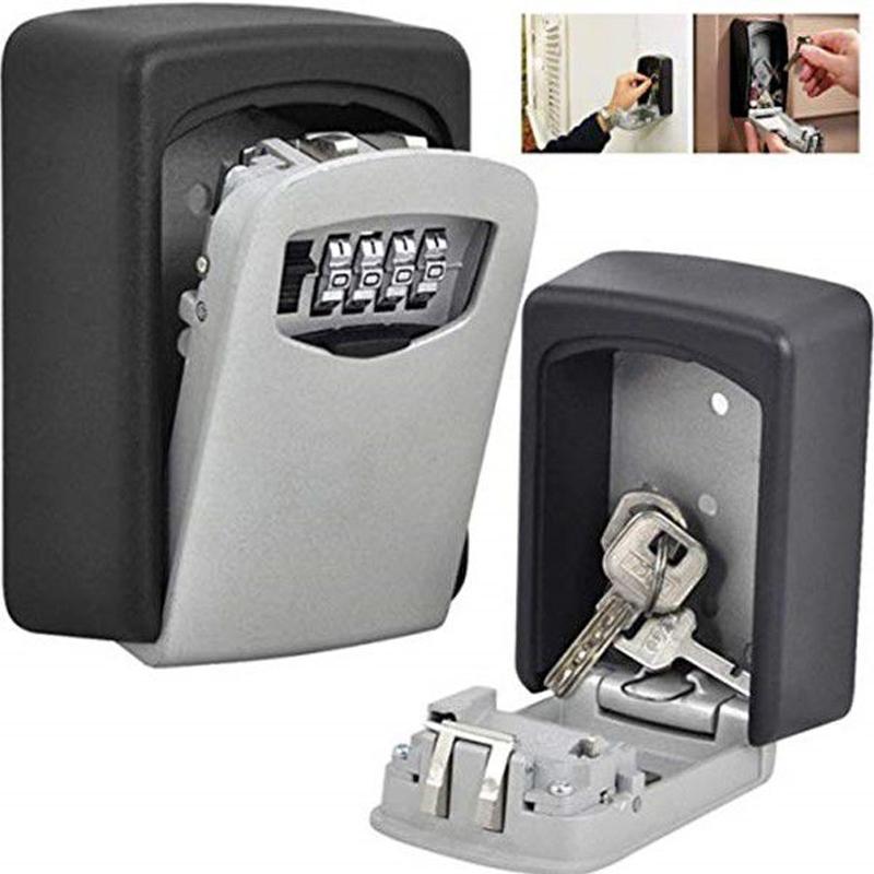 4-Digit Key Lock Box – Weatherproof Aluminium, Wall-Mounted & 5-Key Capacity
