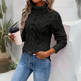 Enhanced Product Title: "Charlotte Women's Cozy Knitted Turtleneck Sweater - Stylish & Warm Pullover for Fall/Winter" 

This title includes relevant keywords for better visibility while clearly describing the product's features and benefits.