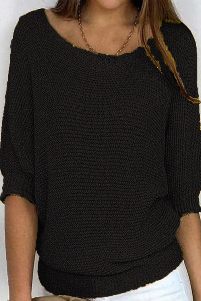 Batwing Sleeve Women's Sweater with Loose Fit – Mira - 11
