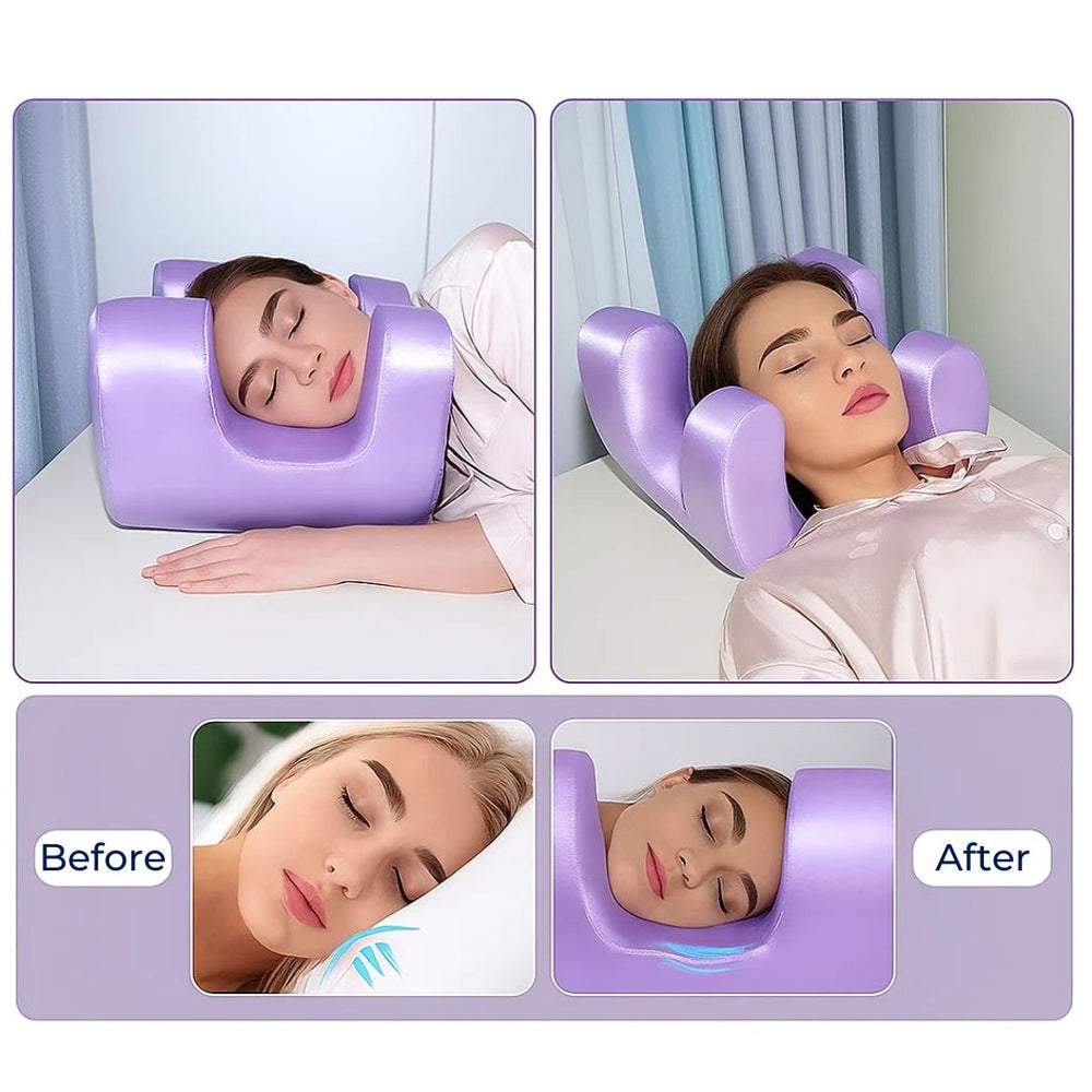 Memory Foam Beauty Pillow – Cooling U-Shape, Anti-Wrinkle & Side Sleeper Support
