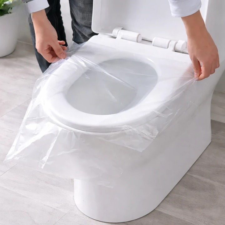 Disposable Toilet Seat Covers – 50-Pack, Biodegradable & Universal Fit