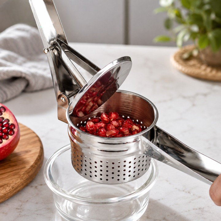 Stainless Steel Potato Masher – 304 Food-Grade, Ergonomic Grip & Dishwasher-Safe