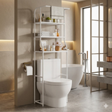 Over-Toilet Storage Shelf – 3-Tier, 47×35×158 cm & Waterproof Steel