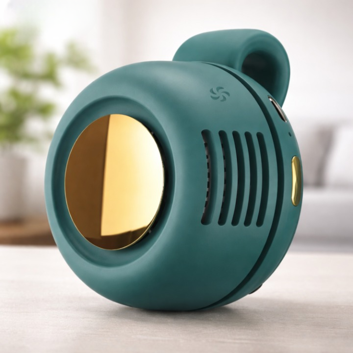 Portable Clip-On Fan – 360° Rotation, Rechargeable 3–6h Battery & 3 Speeds
