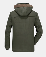 Optimized Product Title: "Francesco Gepolsterte Winterjacke für Herren - Warme, Stylische Winterjacke mit Kapuze und Taschen" 

This title includes relevant keywords and details that can help improve visibility and attract potential buyers.