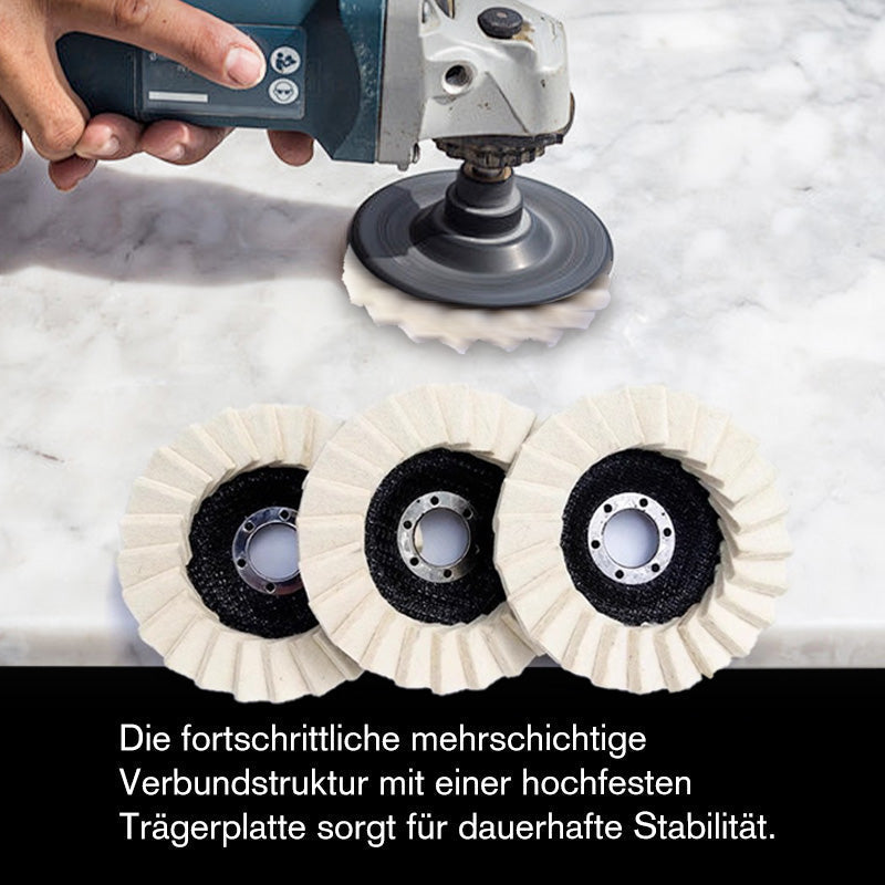 Wool Felt Polishing Disc – Angle Grinder, 115mm & 125mm Mirror Finish