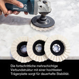 Wool Felt Polishing Disc – Angle Grinder, 115mm & 125mm Mirror Finish