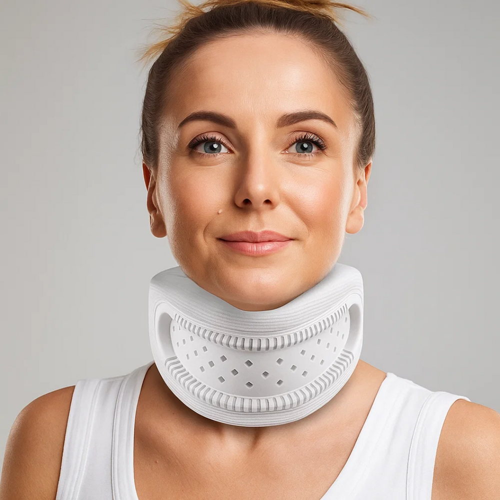 Lightweight Neck Support Brace – Foam Cushioning Breathable Design – Pain Relief for Office & Sleep Kalsten
