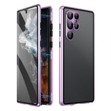 Magnetic Phone Case – Double Tempered Glass, Privacy Filter & Samsung S22-S24 Compatible
