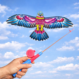 Kids Kite with Fishing-Rod Handle – 50 m Line, Fiberglass Frame & Easy Control