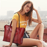 Women's Leather Handbag – Large Capacity, Adjustable Strap & 30×12×26cm PU Leather