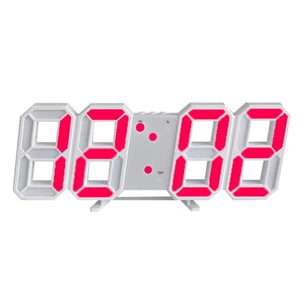 Kalsten | Modern 3D LED Wall Clock – Digital Eye‑Catching Display