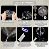 10 Stück LED-Lichtballons – Bunte, Leuchtende Ballons für Feste und Feiern
