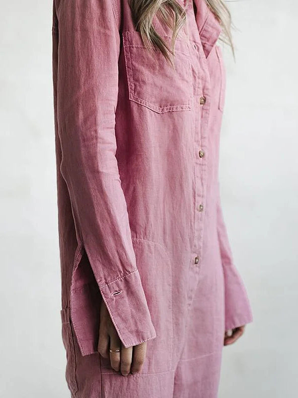 Liv – Casual Cotton Jumpsuit with Pockets