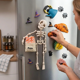 Skeleton Halloween Fridge Magnet with Movable Joints