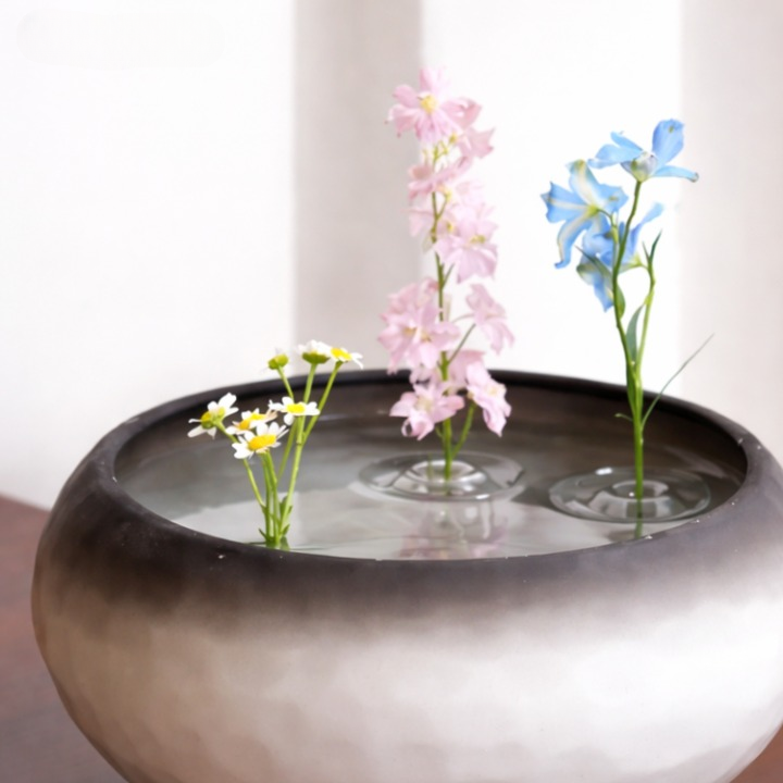 Floating Flower Stem Holders – Transparent Plastic, Small & Large Sizes, 30-Pack